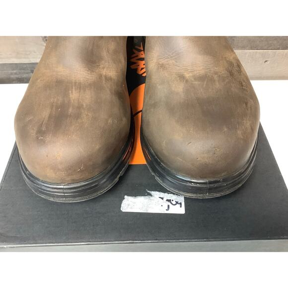 Timberland Pro Men's 8.5W Brown Nashoba Composite Toe Work Chelsea Boots LM3-1 - Picture 3 of 10